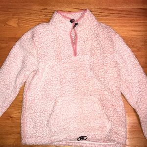 VS Pink Sherpa Quarter Zip